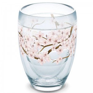 Tervis Tumbler Garden Party Cherry Blossom 9 oz. Stemless Wine Glass TTT23234